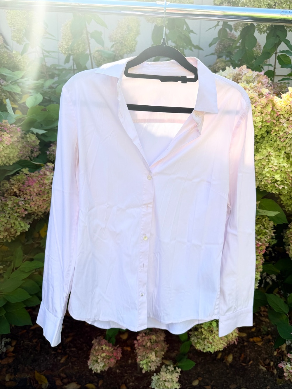 Massimo Dutti Pale Pink Button-Down Shirt